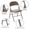 Emma and Oliver 4 Pack Double Braced Commercial Party Events Steel Metal Folding Chair